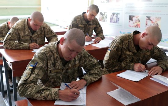 Military drill in Lviv Region