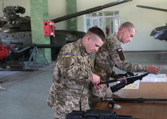 Military drill in Lviv Region