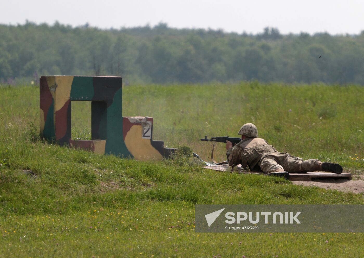 Military drill in Lviv Region