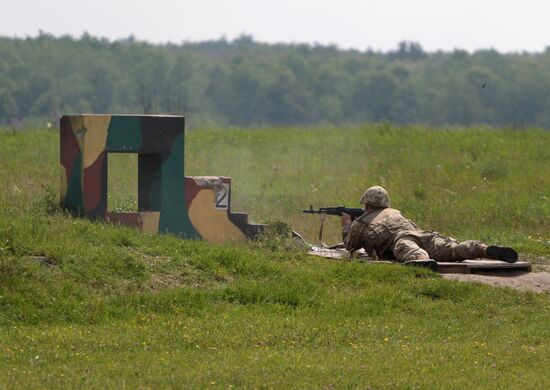 Military drill in Lviv Region