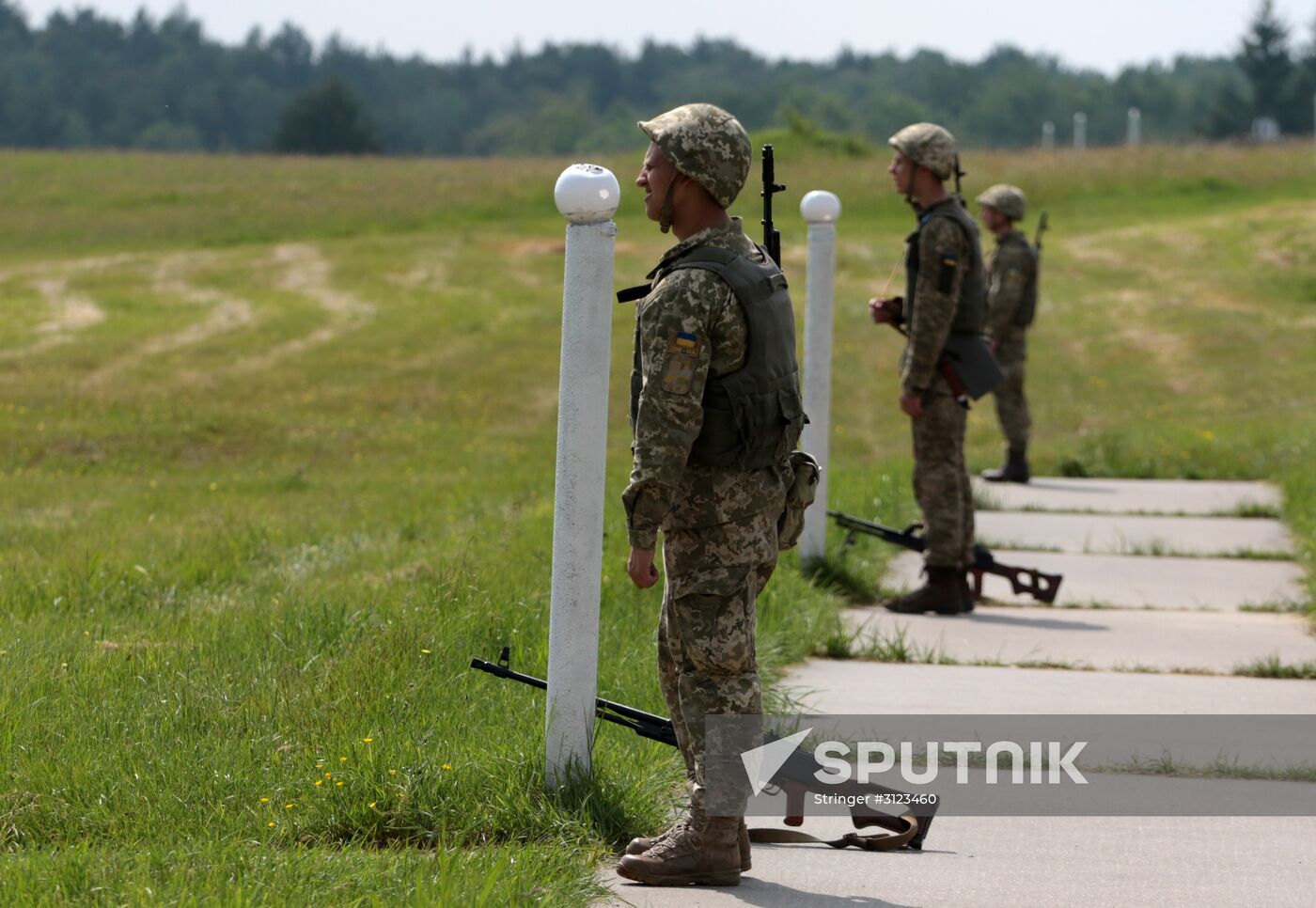 Military drill in Lviv Region