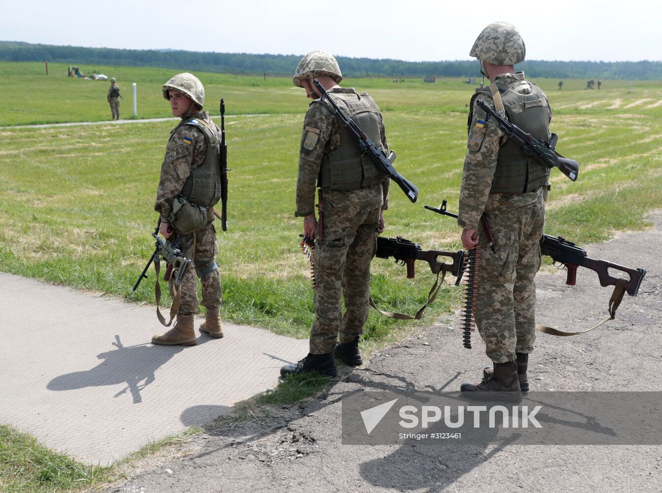 Military drill in Lviv Region