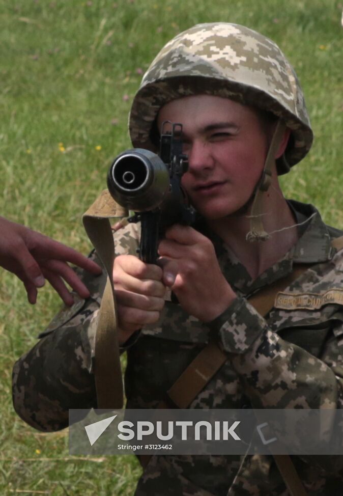 Military drill in Lviv Region