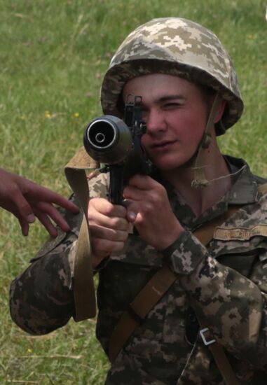 Military drill in Lviv Region