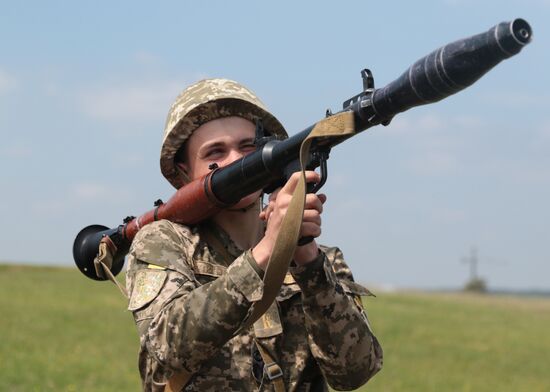 Military drill in Lviv Region