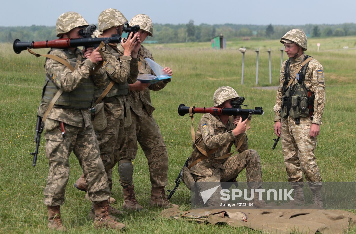 Military drill in Lviv Region