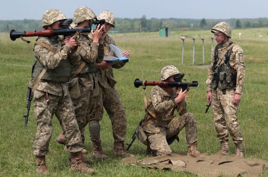 Military drill in Lviv Region