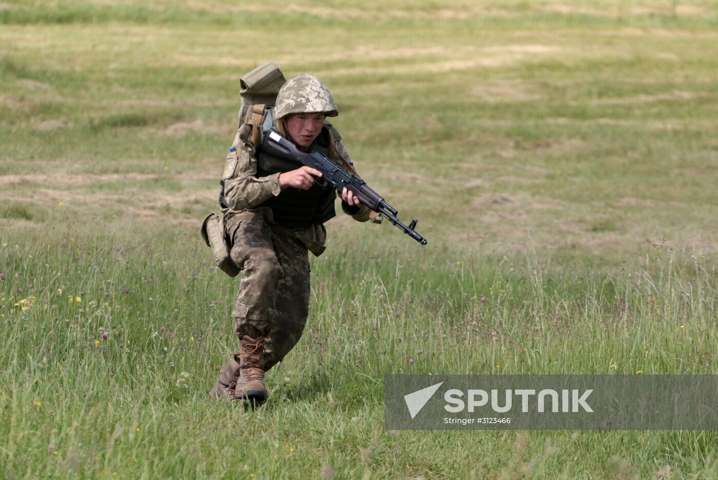 Military drill in Lviv Region