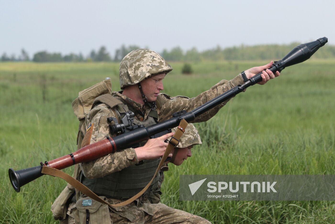 Military drill in Lviv Region