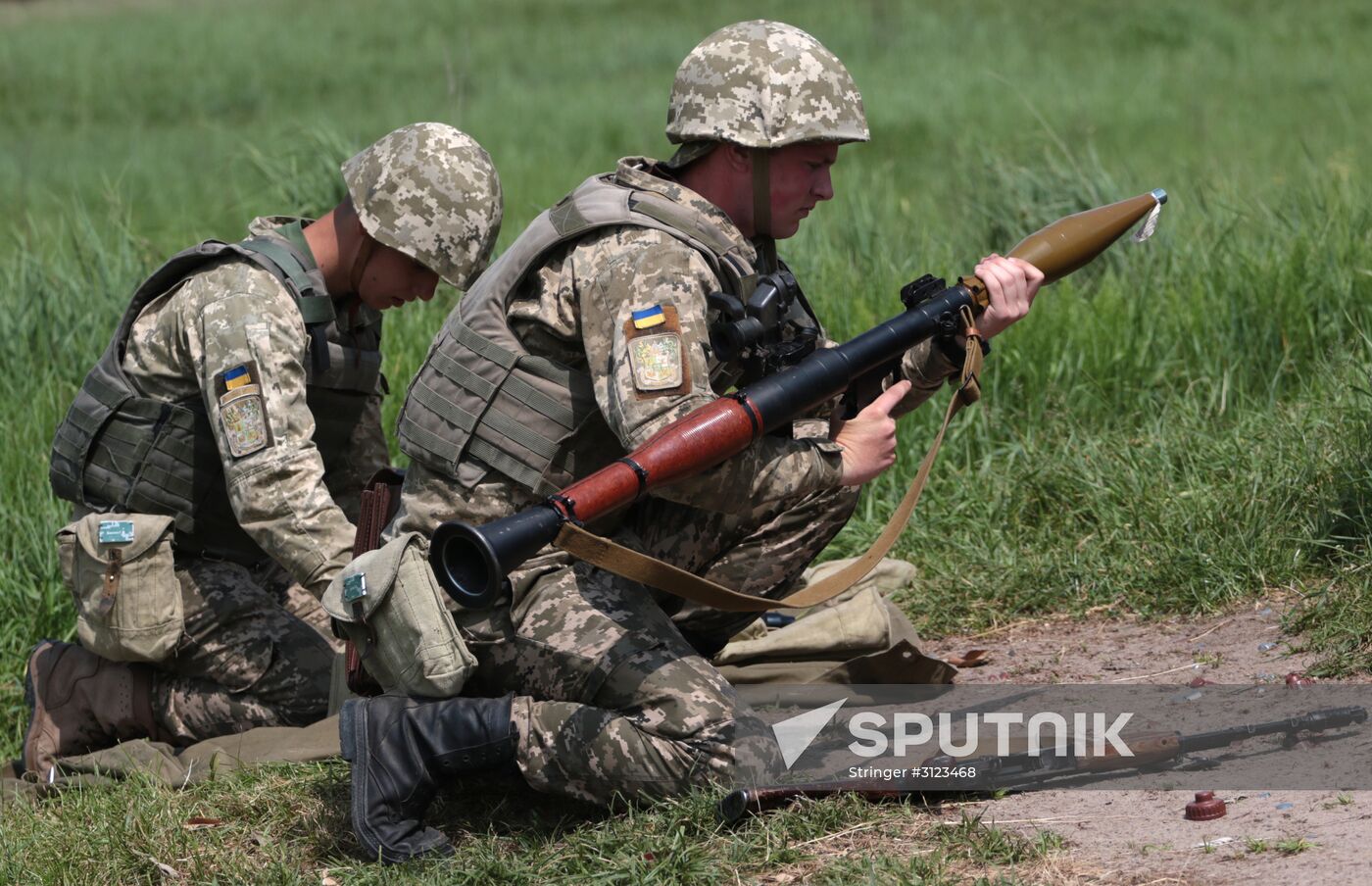 Military drill in Lviv Region