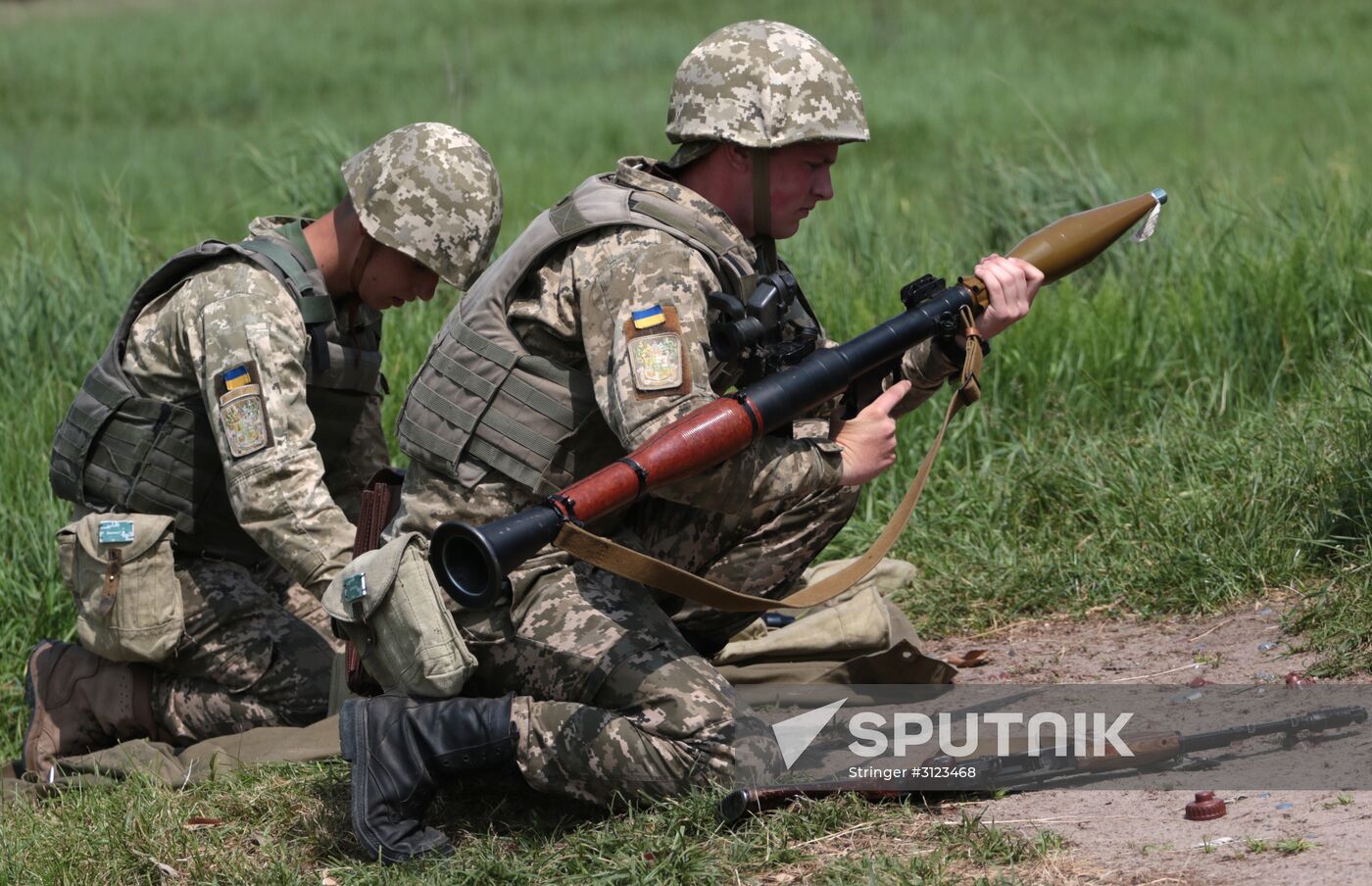 Military drill in Lviv Region