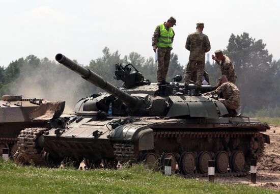 Military drill in Lviv Region