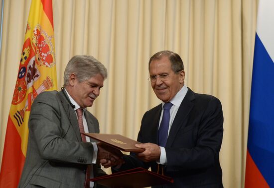 Meeting of Russian and Spanish foreign ministers