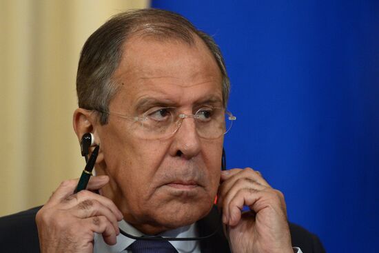 Meeting of Russian and Spanish Foreign Ministers Sergei Lavrov and Alfonso Dastis Quecedo
