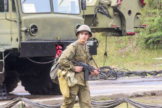 Air defense drill involving S-300 Favorite surface-to-air missile system unit