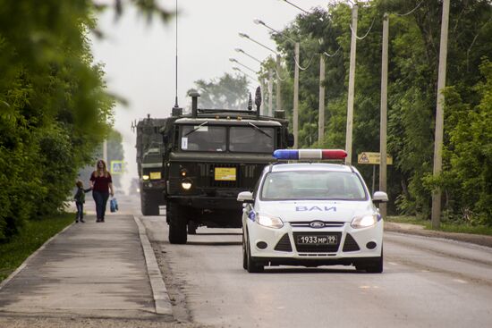Air defense drill involving S-300 Favorite surface-to-air missile system unit