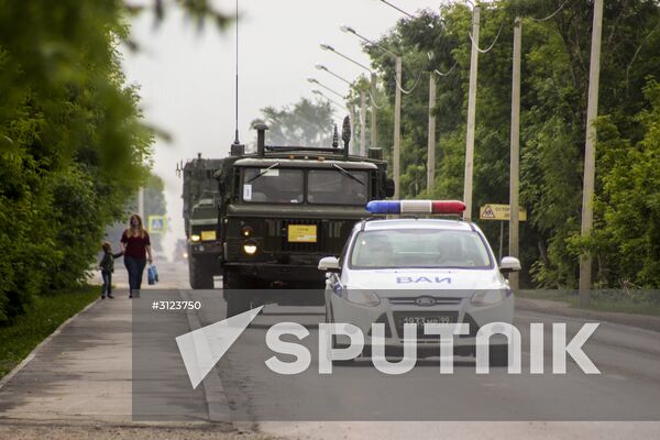 Air defense drill involving S-300 Favorite surface-to-air missile system unit