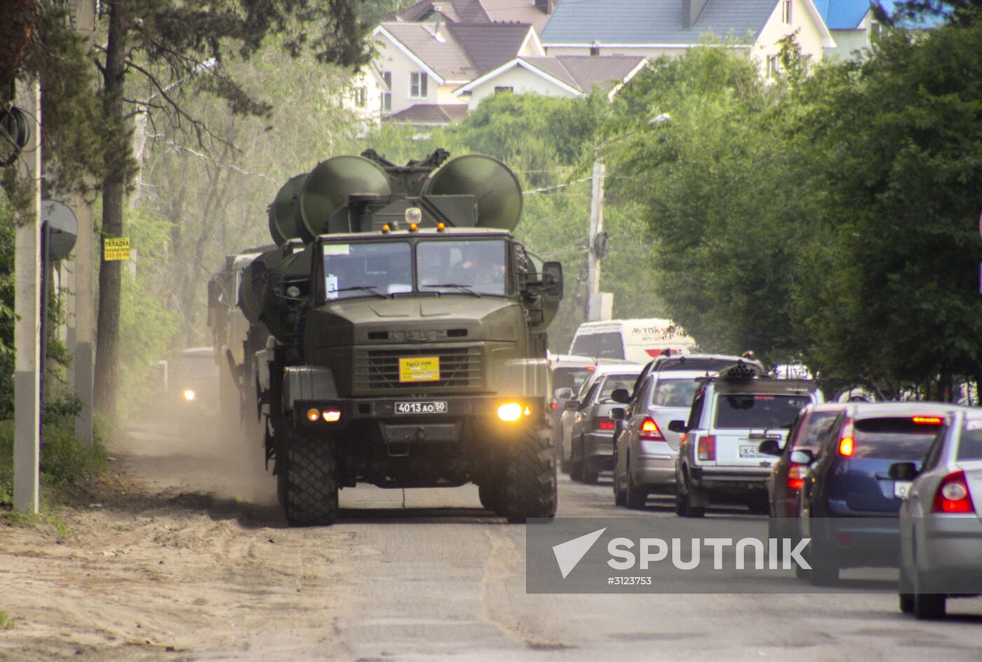 Air defense drill involving S-300 Favorite surface-to-air missile system unit