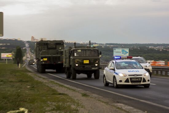 Air defense drill involving S-300 Favorite surface-to-air missile system unit