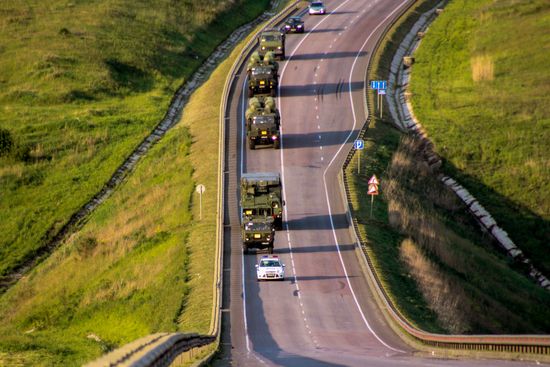 Air defense drill involving S-300 Favorite surface-to-air missile system unit