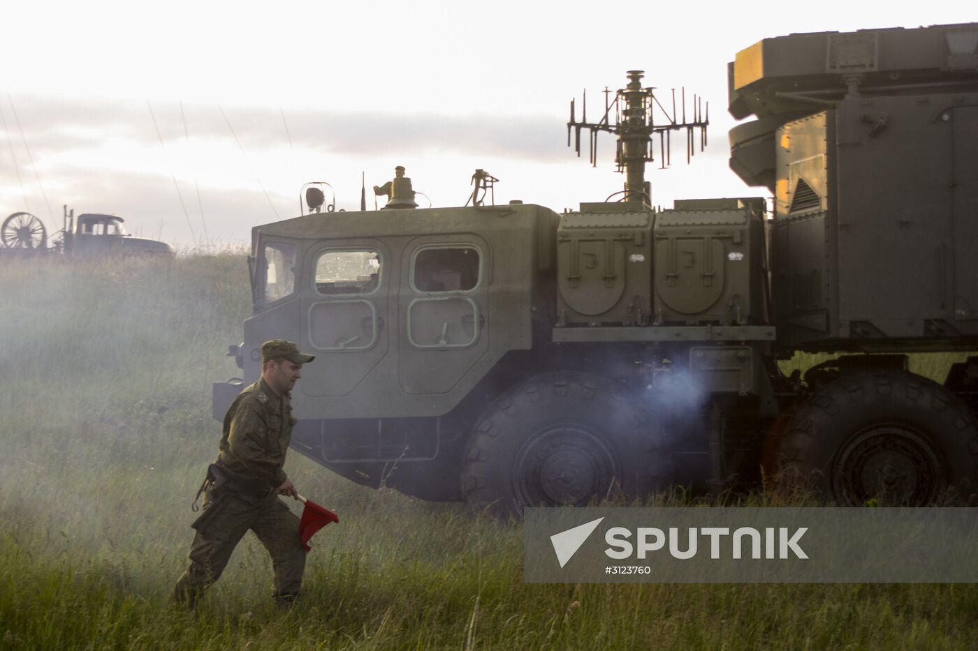 Air defense drill involving S-300 Favorite surface-to-air missile system unit