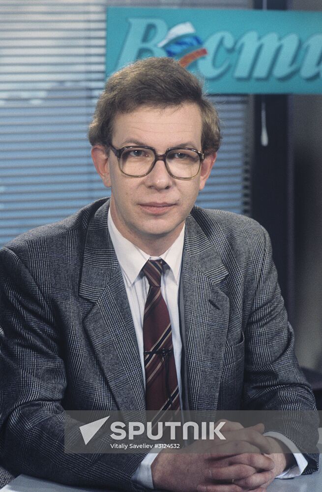 Newscaster Alexander Shashkov