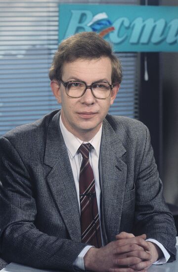Newscaster Alexander Shashkov