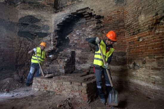 Restoration works in Tsarskoye Selo museum and reserve