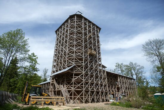 Restoration works in Tsarskoye Selo museum and reserve