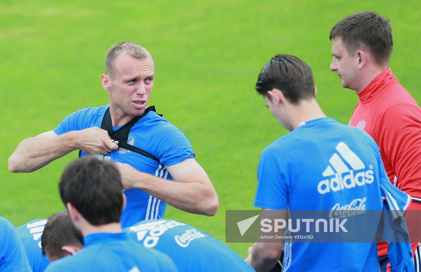 Football. Russian national team training