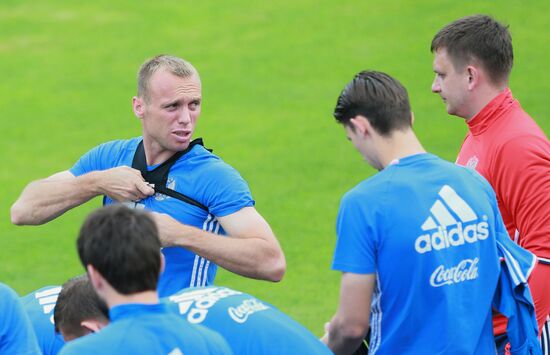 Football. Russian national team training