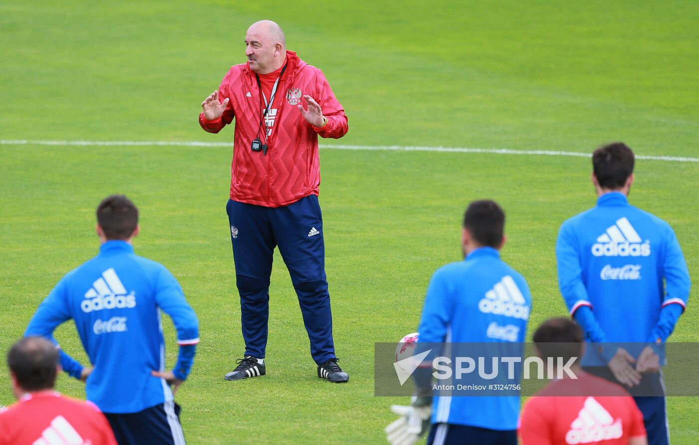 Football. Russian national team training