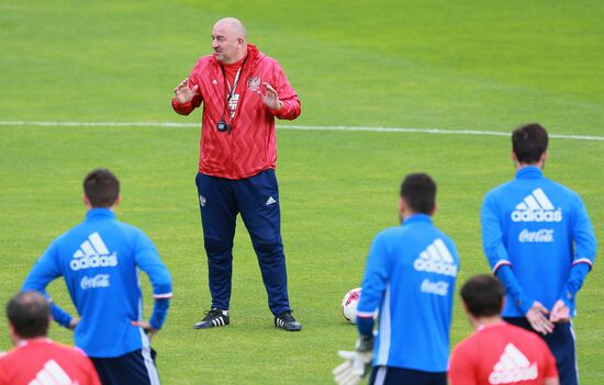 Football. Russian national team training