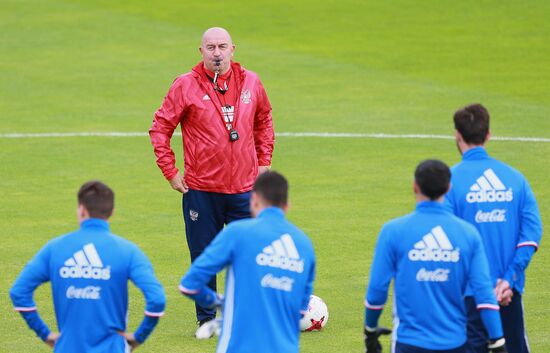Football. Russian national team training