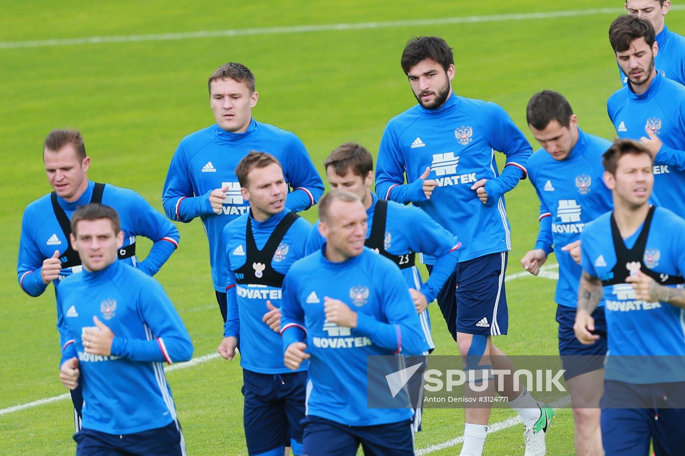 Football. Russian national team training