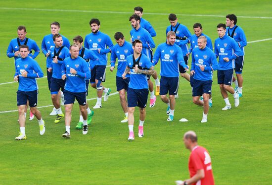 Football. Russian national team training