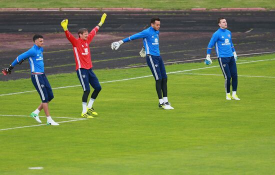 Football. Russian national team training