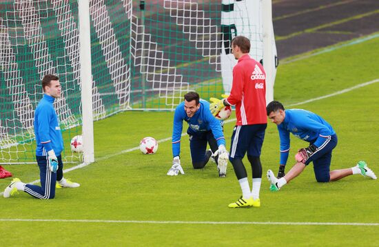 Football. Russian national team training