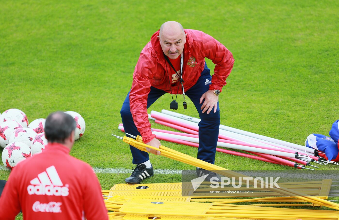 Football. Russian national team training