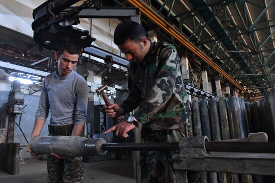 Ammunition production facility in Safira, Aleppo
