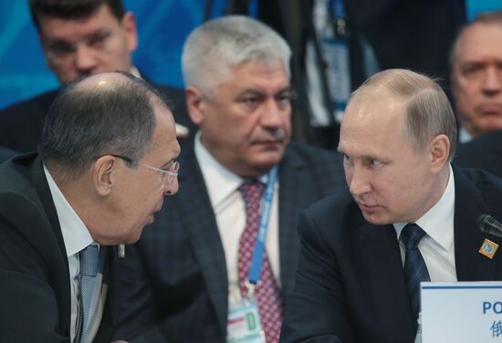 President Vladimir Putin's visit to Kazakhstan. Day two