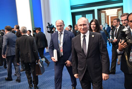 President Vladimir Putin's visit to Kazakhstan. Day two