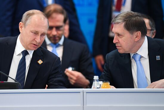 President Vladimir Putin's visit to Kazakhstan. Day two