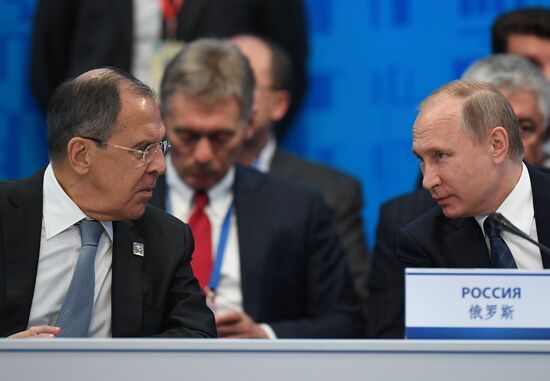 President Vladimir Putin's visit to Kazakhstan. Day two