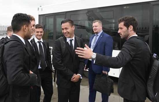 Arrival of New Zealand's national team for 2017 FIFA Confederations Cup