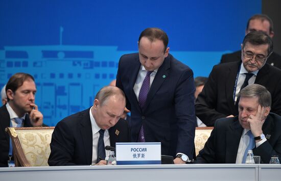 President Vladimir Putin's visit to Kazakhstan. Day two