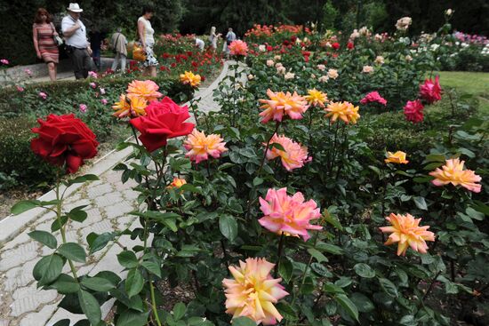 Rose Waltz, Dinosaurs in Crimea exhibitions unveiled in Nikitsky Botanical Garden