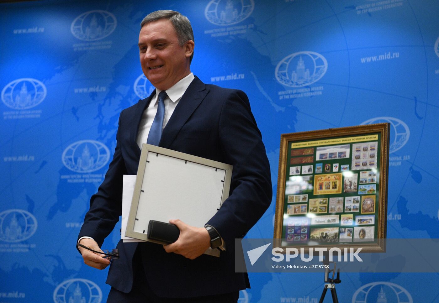 Envelope cancellation ceremony marking 25th anniversary of Russia-Belarus diplomatic relations