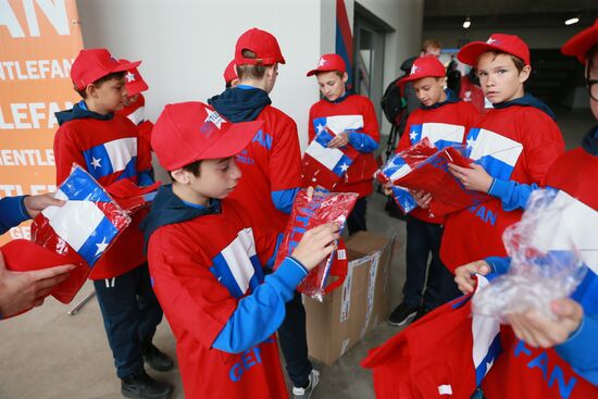 Football. Russia vs. Chile international friendly