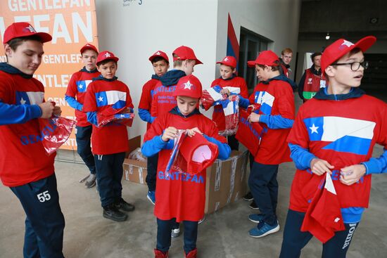 Football. Russia vs. Chile international friendly